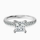Platinum Venetia Half Eternity Lab Diamond Ring front image