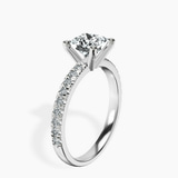 Platinum Venetia Half Eternity Lab Diamond Ring standing product image one