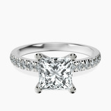 Platinum Venetia Half Eternity Lab Diamond Ring front image