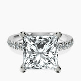 Platinum Venetia Half Eternity Lab Diamond Ring front image