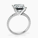Platinum Venetia Half Eternity Lab Diamond Ring side right image one