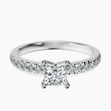 Platinum Venetia Half Eternity Lab Diamond Ring front image