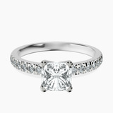Platinum Venetia Half Eternity Lab Diamond Ring front image