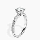Platinum Venetia Half Eternity Lab Diamond Ring standing product image one