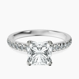 Platinum Venetia Half Eternity Lab Diamond Ring front image