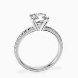 Platinum Venetia Half Eternity Lab Diamond Ring side right image one