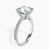 Platinum Venetia Half Eternity Lab Diamond Ring standing product image one