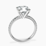 Platinum Venetia Half Eternity Lab Diamond Ring side right image one