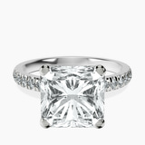 Platinum Venetia Half Eternity Lab Diamond Ring front image