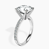 Platinum Venetia Half Eternity Lab Diamond Ring standing product image one