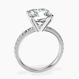 Platinum Venetia Half Eternity Lab Diamond Ring side right image one