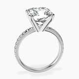 Platinum Venetia Half Eternity Lab Diamond Ring side right image one