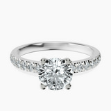 Platinum Venetia Half Eternity Lab Diamond Ring front image