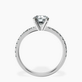 Platinum Venetia Half Eternity Lab Diamond Ring side right image one
