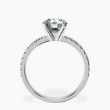 Platinum Venetia Half Eternity Lab Diamond Ring side right image one