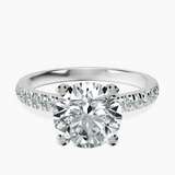 Platinum Venetia Half Eternity Lab Diamond Ring front image