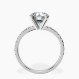 Platinum Venetia Half Eternity Lab Diamond Ring side right image one