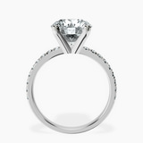 Platinum Venetia Half Eternity Lab Diamond Ring side right image one