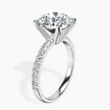 Platinum Venetia Half Eternity Lab Diamond Ring standing product image one