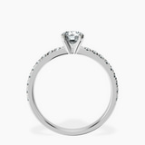 10kt White Gold Venetia Half Eternity Lab Diamond Ring side right image one