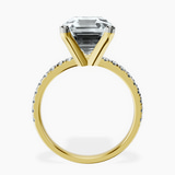 10kt Yellow Gold Venetia Half Eternity Lab Diamond Ring side right image one