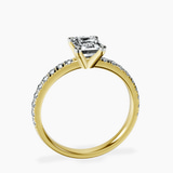 14kt Yellow Gold Venetia Half Eternity Lab Diamond Ring side right image one