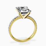 14kt Yellow Gold Venetia Half Eternity Lab Diamond Ring side right image one