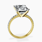 18kt Yellow Gold Venetia Half Eternity Lab Diamond Ring side right image one