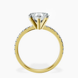 18kt Yellow Gold Venetia Half Eternity Lab Diamond Ring side right image one