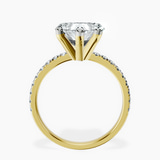 18kt Yellow Gold Venetia Half Eternity Lab Diamond Ring side right image one