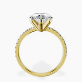 14kt Yellow Gold Venetia Half Eternity Lab Diamond Ring side right image one