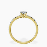 18kt Yellow Gold Venetia Half Eternity Lab Diamond Ring side right image one