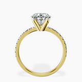 10kt Yellow Gold Venetia Half Eternity Lab Diamond Ring side right image one