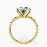 10kt Yellow Gold Venetia Half Eternity Lab Diamond Ring side right image one