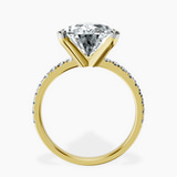 10kt Yellow Gold Venetia Half Eternity Lab Diamond Ring side right image one