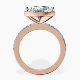 18kt Rose Gold Lumina Halo Lab Diamond Eternity Ring side right image one