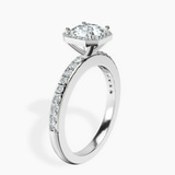 Platinum Lumina Halo Lab Diamond Eternity Ring standing product image one