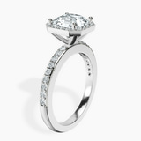 Platinum Lumina Halo Lab Diamond Eternity Ring standing product image one