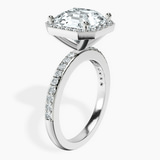 Platinum Lumina Halo Lab Diamond Eternity Ring standing product image one