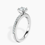 Platinum Lumina Halo Lab Diamond Eternity Ring standing product image one