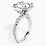 Platinum Lumina Halo Lab Diamond Eternity Ring standing product image one