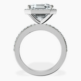 Platinum Lumina Halo Lab Diamond Eternity Ring side right image one