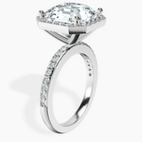 Platinum Lumina Halo Lab Diamond Eternity Ring standing product image one