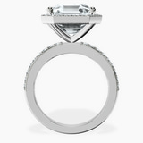 Platinum Lumina Halo Lab Diamond Eternity Ring side right image one