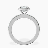 Platinum Lumina Halo Lab Diamond Eternity Ring side right image one