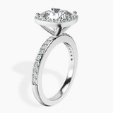 Platinum Lumina Halo Lab Diamond Eternity Ring standing product image one