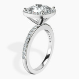 Platinum Lumina Halo Lab Diamond Eternity Ring standing product image one
