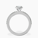Platinum Lumina Halo Lab Diamond Eternity Ring side right image one