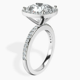Platinum Lumina Halo Lab Diamond Eternity Ring standing product image one