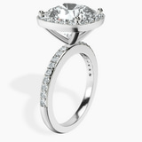 Platinum Lumina Halo Lab Diamond Eternity Ring standing product image one